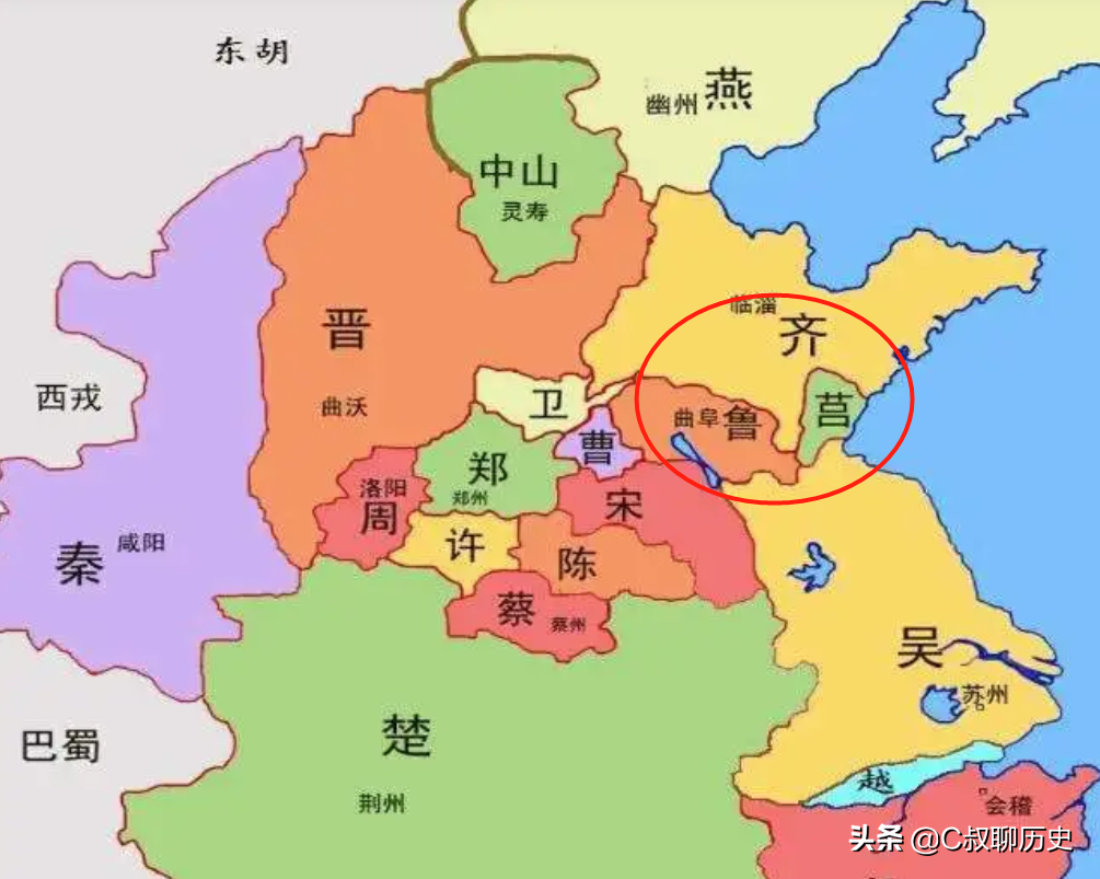 公子纠的娘家是鲁国,公子小白的娘家是莒国,我们今天讲山东是齐鲁大地