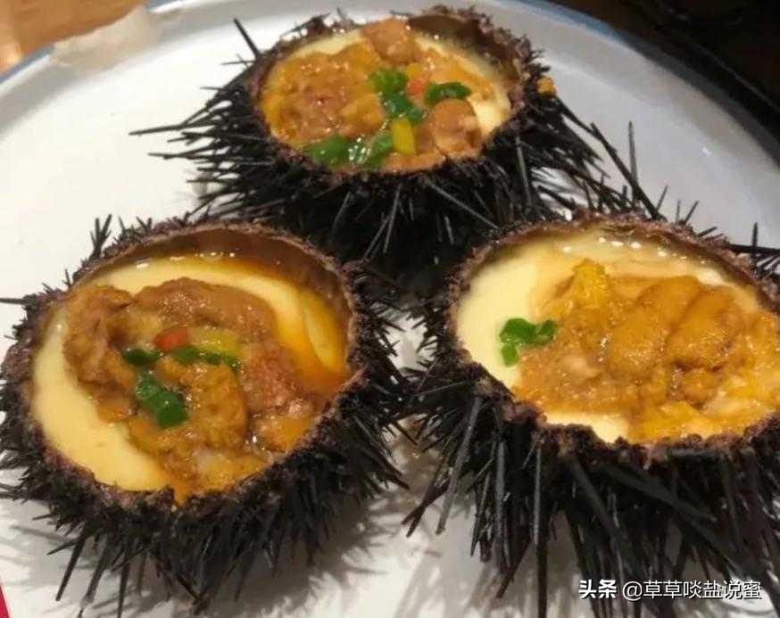 海胆蒸蛋在家就可以做，胆黄看得见，何必去三亚吃汁多无肉的海胆