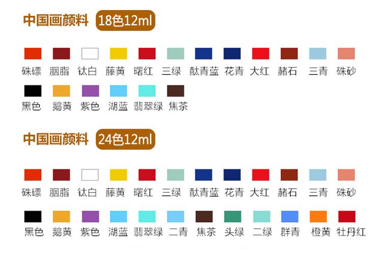 国画颜料有哪些种类（教你国画颜料分类特点及配色方法）