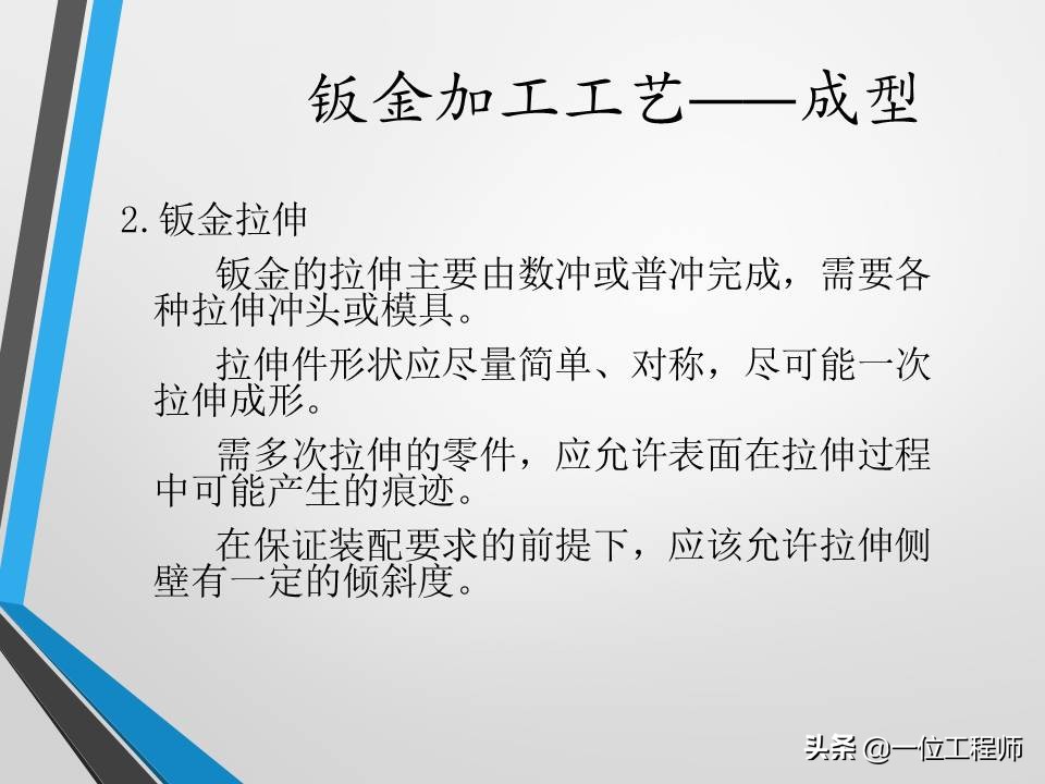 不清楚钣金加工工艺？没关系，一文59页内容介绍钣金加工相关内容