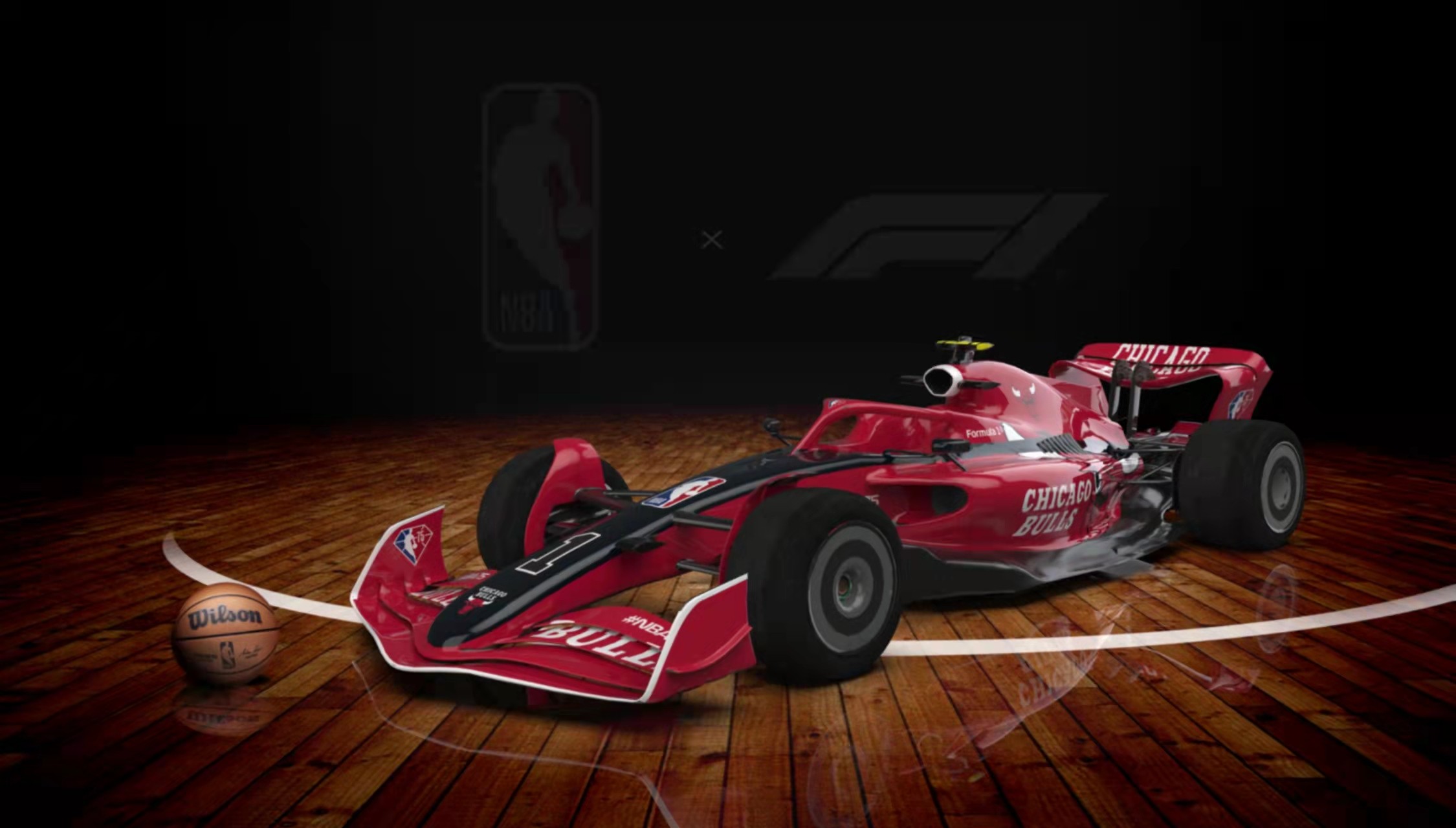 f1和nba合作哪些队(强强联合！F1与NBA达成内容推广合作，推出NBA主题F1赛车)