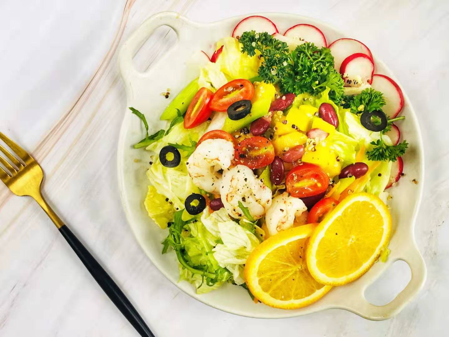 图片[5]-【番茄虾仁沙拉】做法步骤图 营养美味又解馋过瘾-起舞食谱网