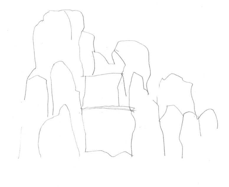 零基础速写教程:分步骤讲解假山速写画法,简单易学,快来临摹吧 – 兜