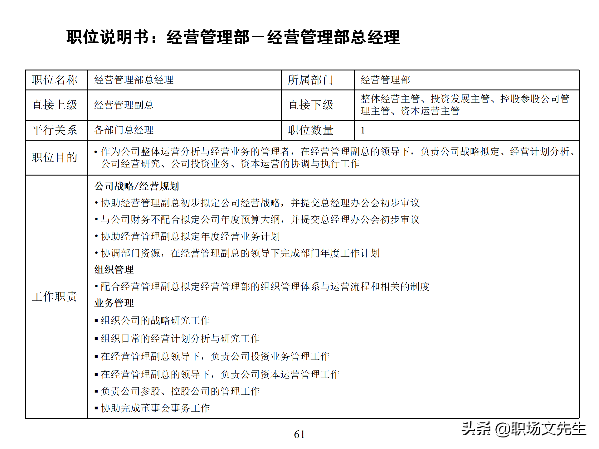 万科集团总监分享：93页房地产公司组织结构、部门职能、岗位职责