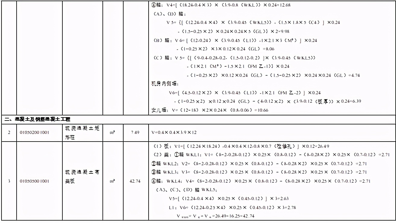 某办公楼工程量清单编制实例