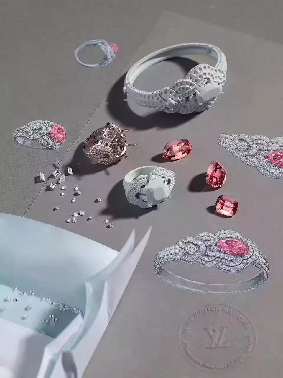 顶级珠宝品牌的手绘