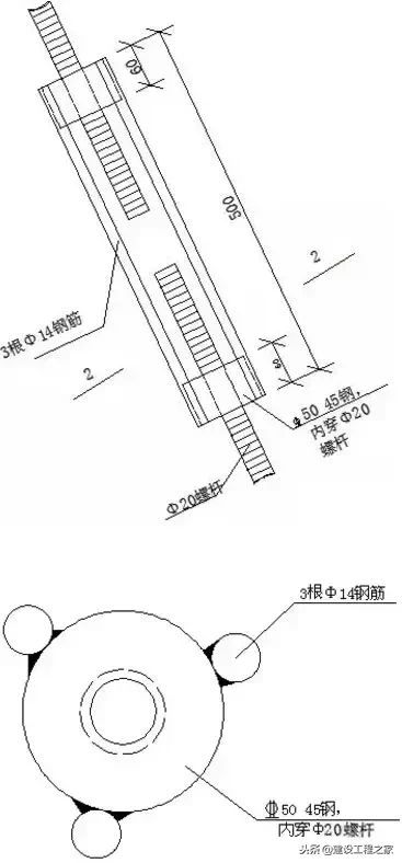 短肢工字钢悬挑脚手架施工工法