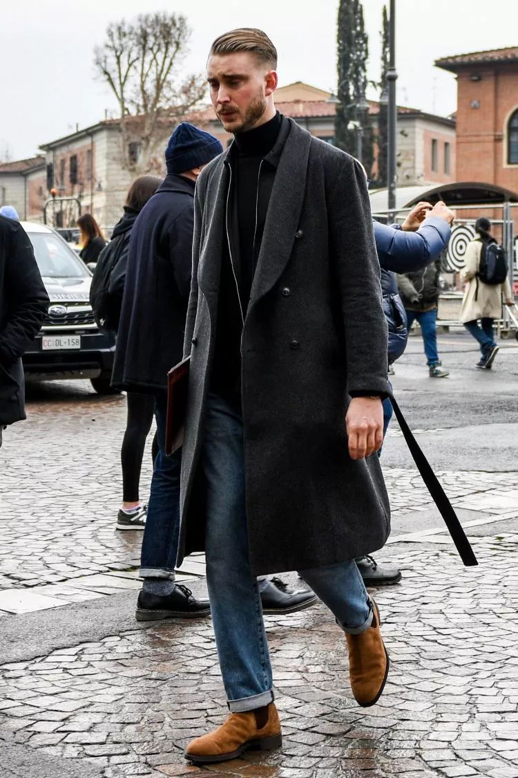 男装裤子叠法陈列图片(时尚达人的叠穿大法) - 赤虎壹号