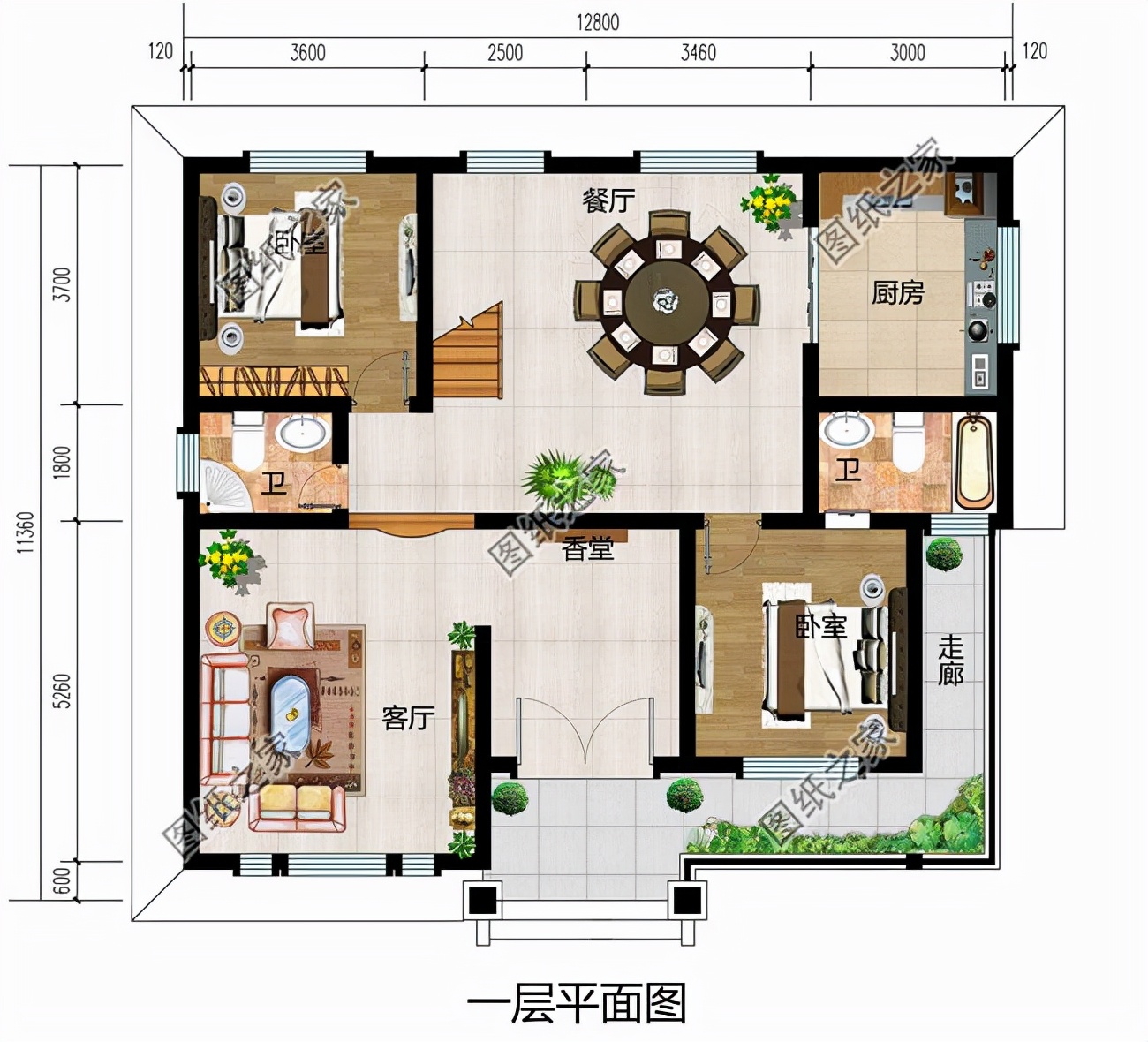 3款最新复式二层农村自建别墅，空中叠墅挑高客厅尽显奢华气质