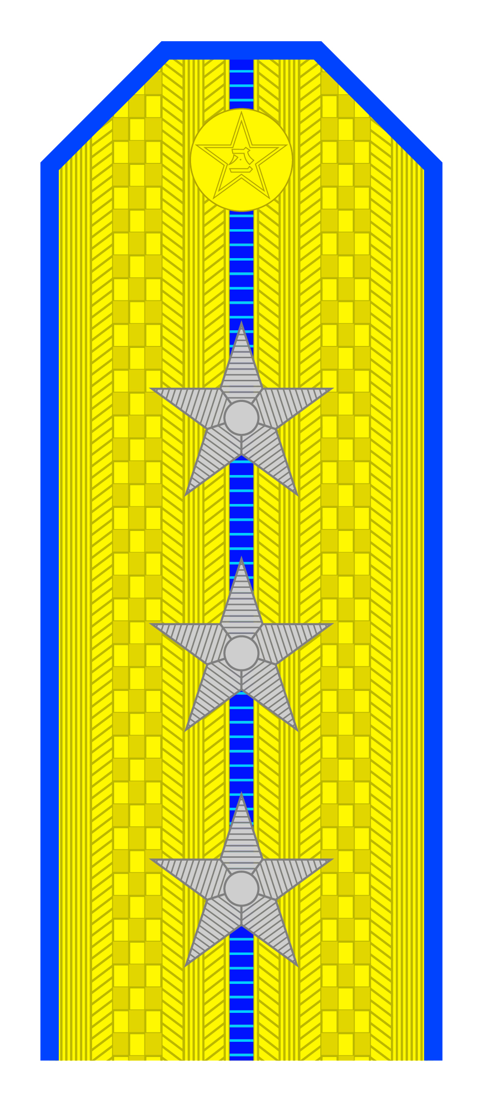 解放军肩章大小图片（解放军55式军衔军官常服肩章一览）