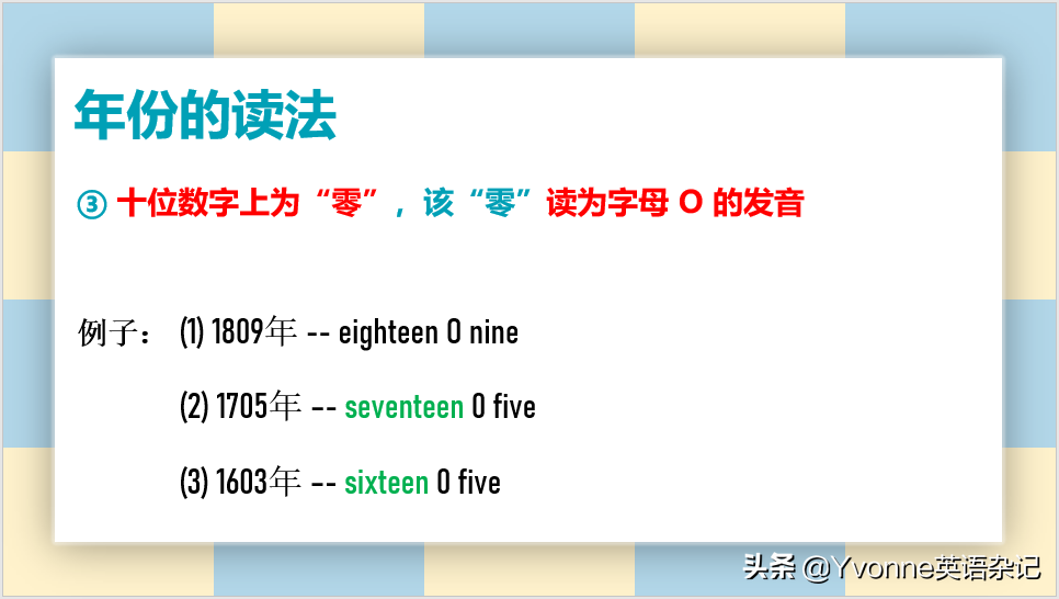 英语语法——“年月日的读法”