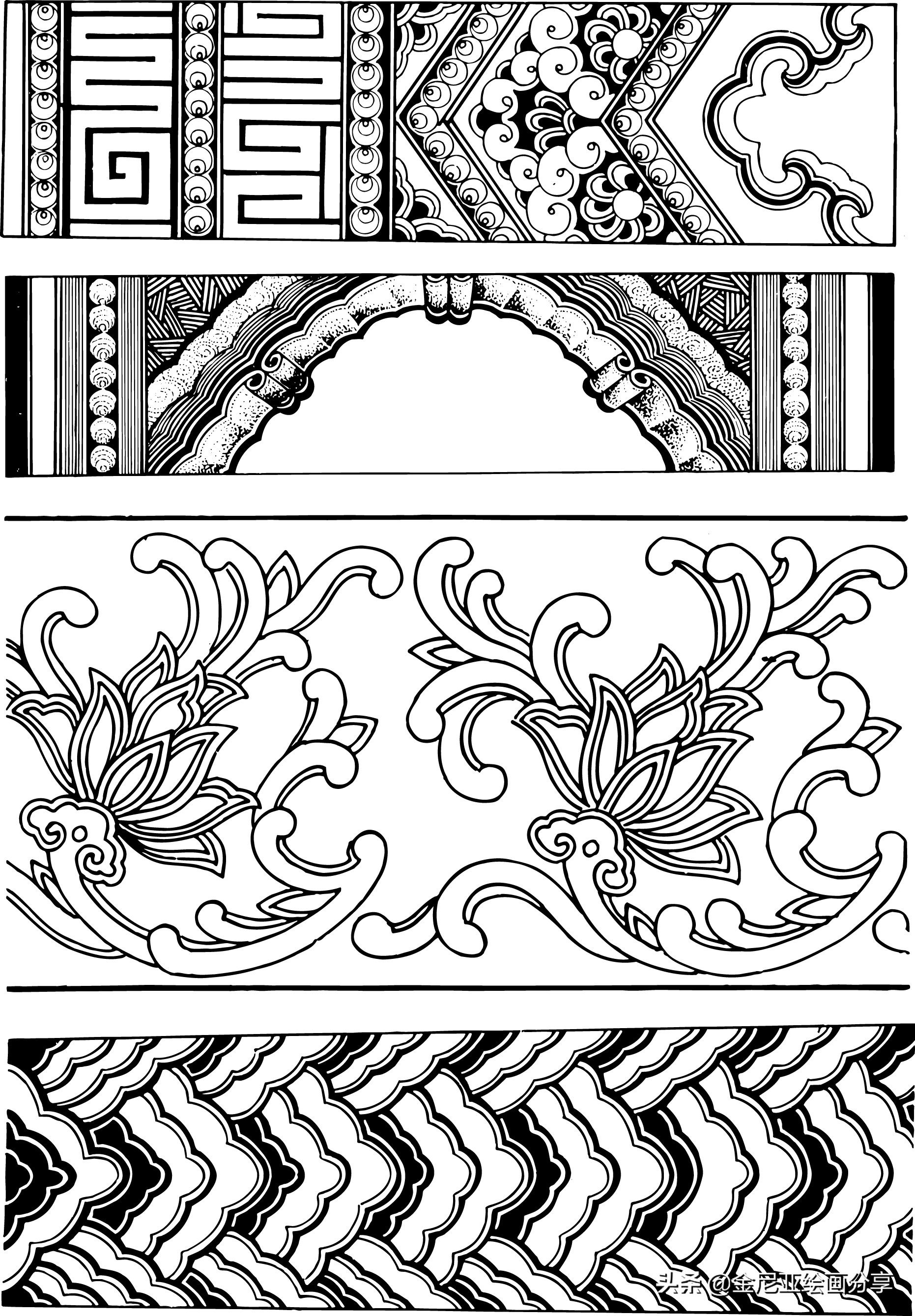 古代祥云 古典花纹 古典花边 中国风花纹 艺术花纹边框图片大全简单