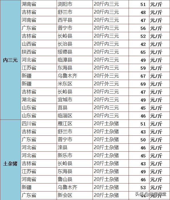 禄劝40公斤仔猪今日多少一斤，禄劝今日仔猪价格表最新