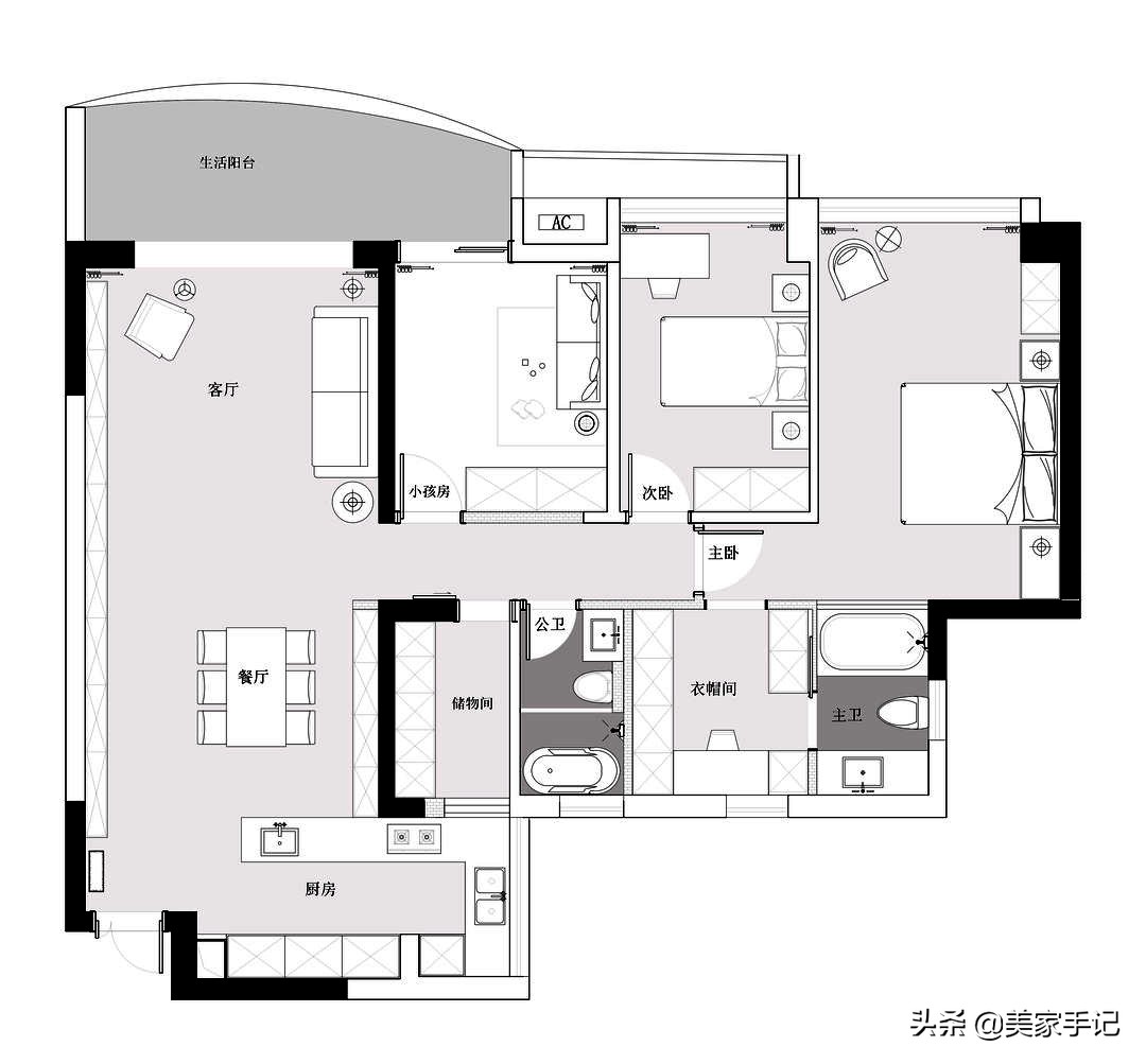 深圳夫妻136㎡的家，仅凭一个客厅就圈粉无数，不要电视墙太香了