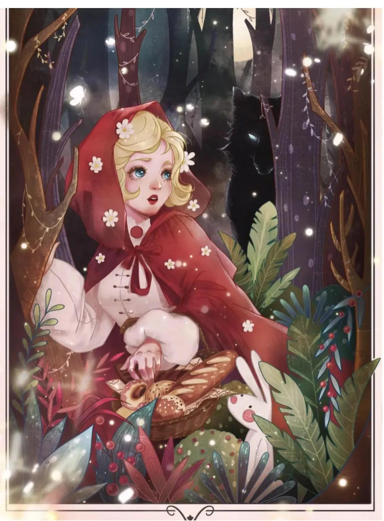 童话故事系列插画,小时候大家都爱看的