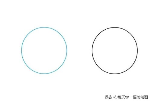 每天学一幅简笔画--自行车简笔画步骤图解教程