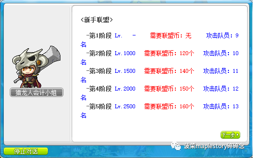 冒险岛联盟系统介绍