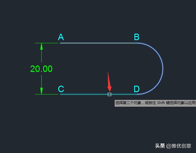 AutoCAD 2019 圆角命令