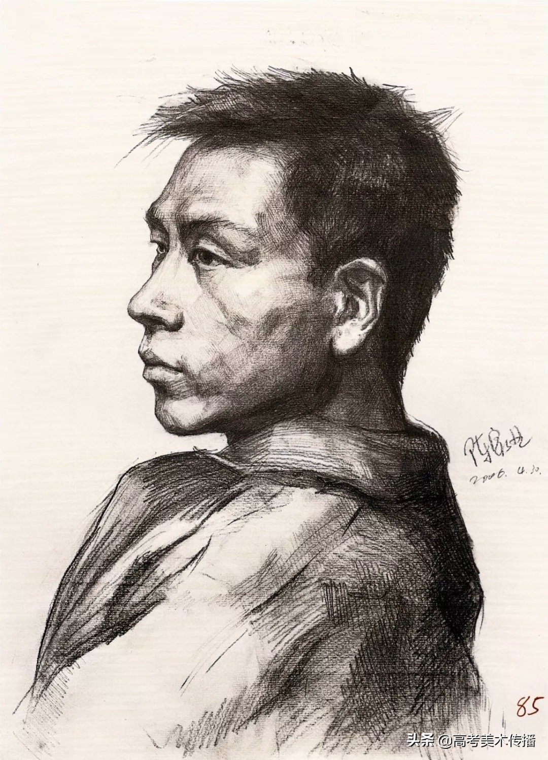 素描头像从70分到90分有多远?附:央美附中留校作品