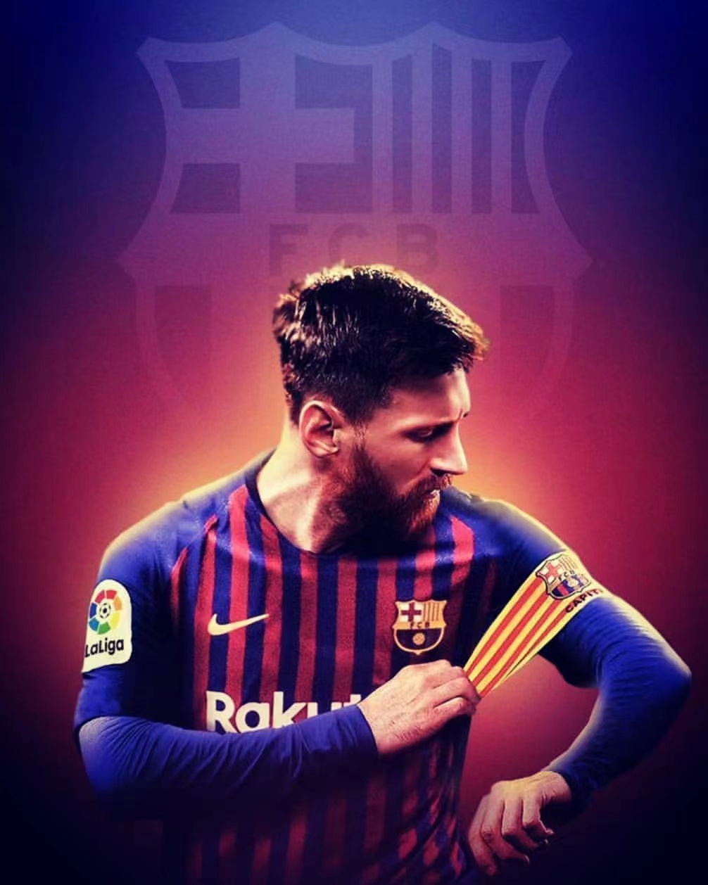 足球明星壁纸(诺坎普唯一的神 梅西 第一期「不正经的球星壁纸」)