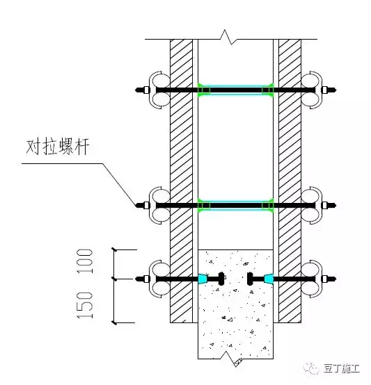 只需一个螺栓，就能保证剪力墙交界处顺直，接茬处不胀模、漏浆