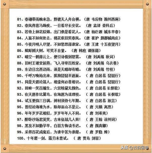 160句脍炙人口的古诗词佳句！“读史使人明智，读诗使人聪慧”