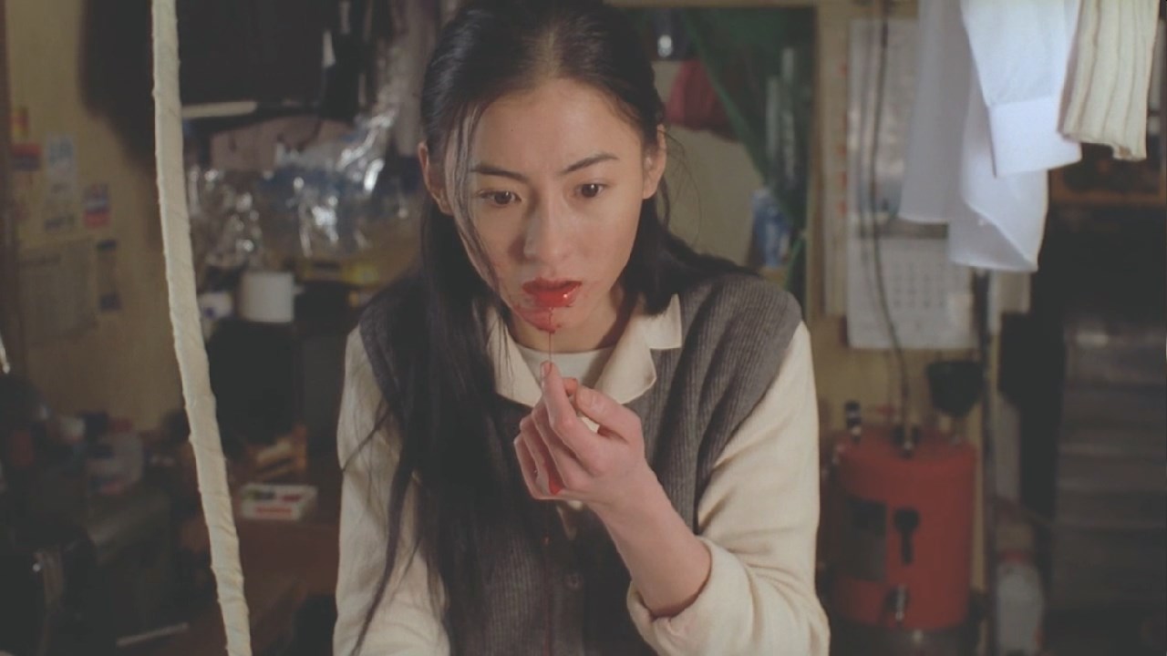 21歲時的張柏芝跟韓國大叔合作，用力認真的演出鑄就演技高光