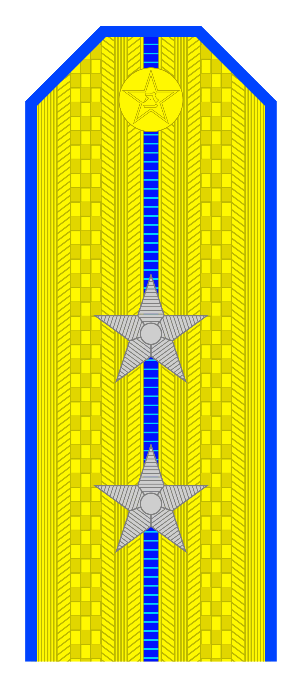 解放军肩章大小图片（解放军55式军衔军官常服肩章一览）