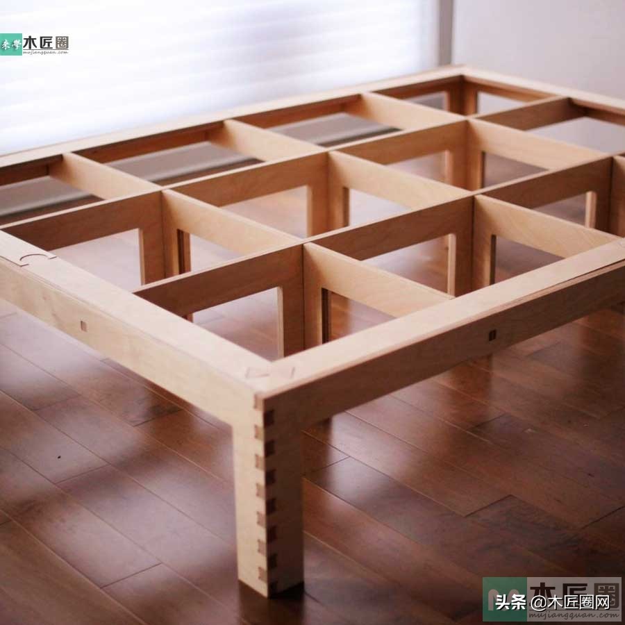 [家具] 惊奇！巧用榫卯拼装床，让做床如搭积木 - 标件库