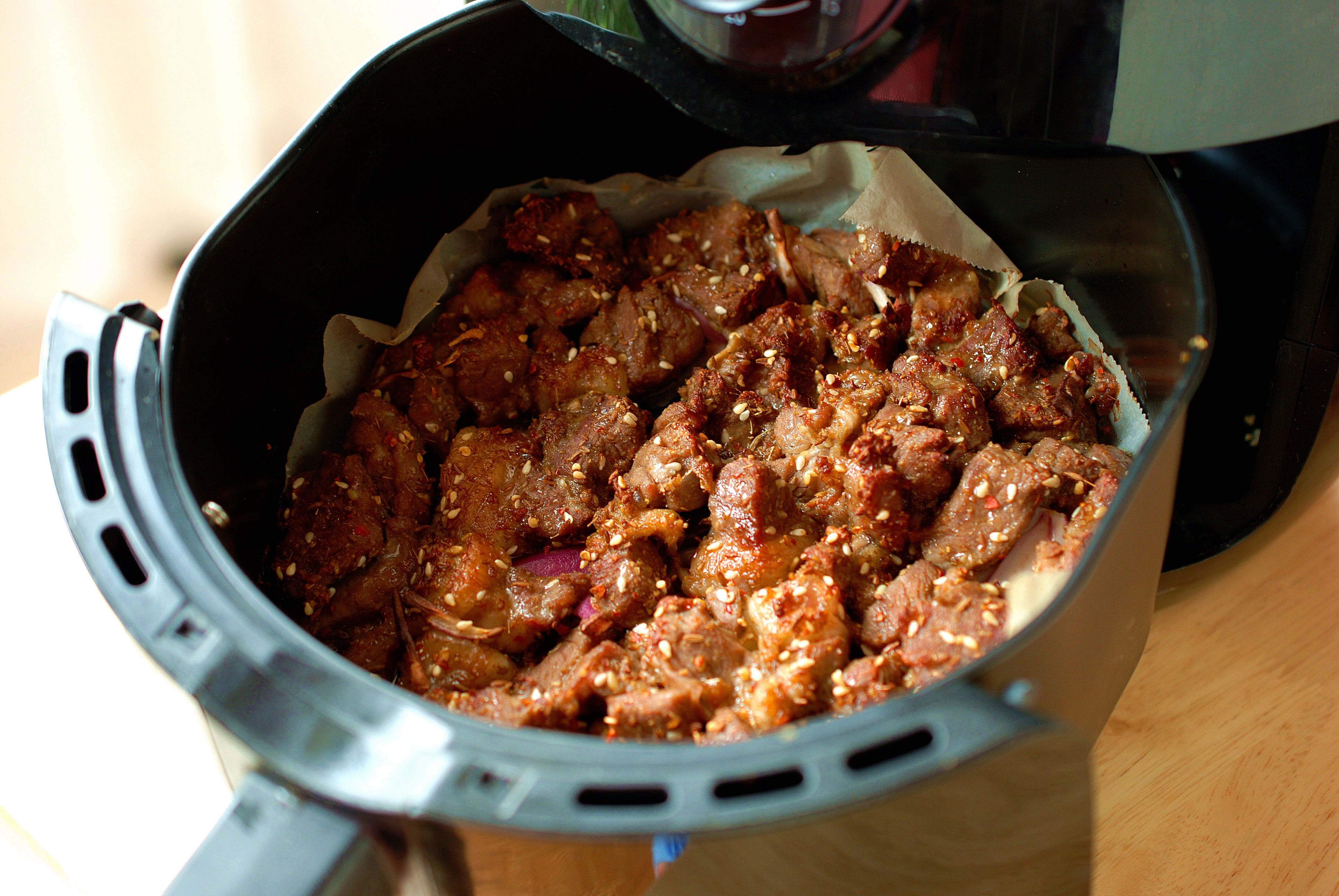 空气炸锅羊肉(羊肉用锅烤一烤比外面吃着香)