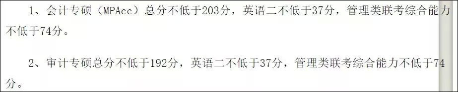 最新汇总！54所2019年非自主划线高校MPAcc复试分数线汇总！