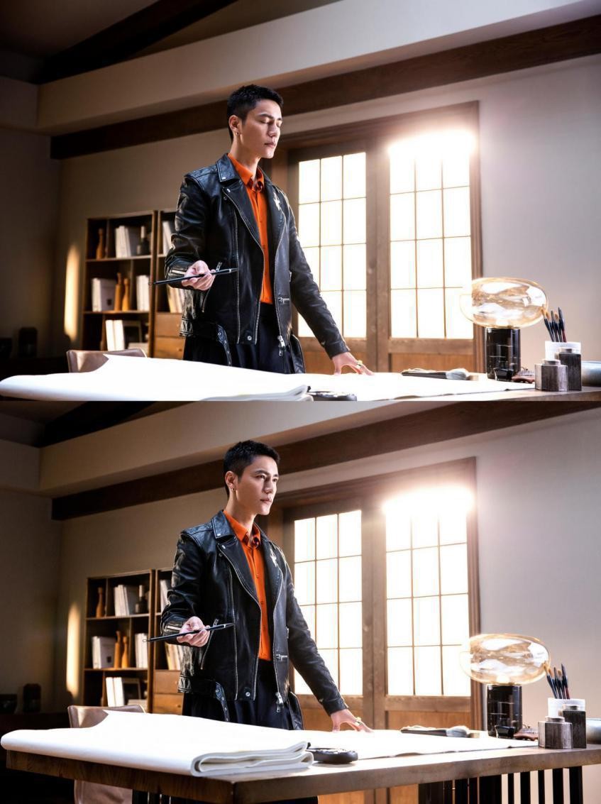 陈坤"寸头"发型干练帅气,穿皮衣"侧颜杀"高级感翻倍,太有型