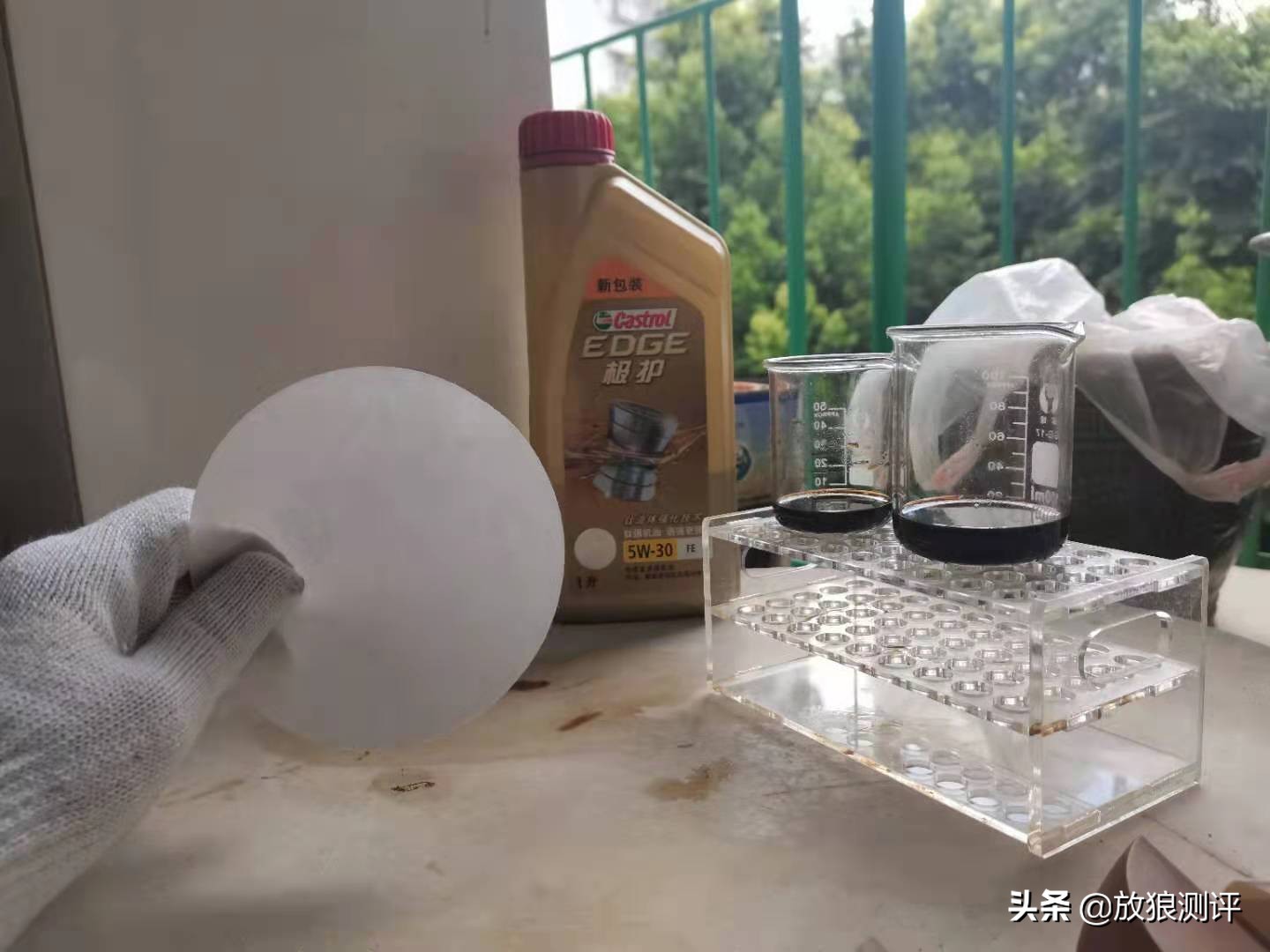 用一张滤纸告诉你踏板车为什么没有机油滤芯，机油滤作用实测