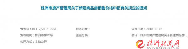 新规！11月15日起，株洲商品房将按“一套一标”明码标价
