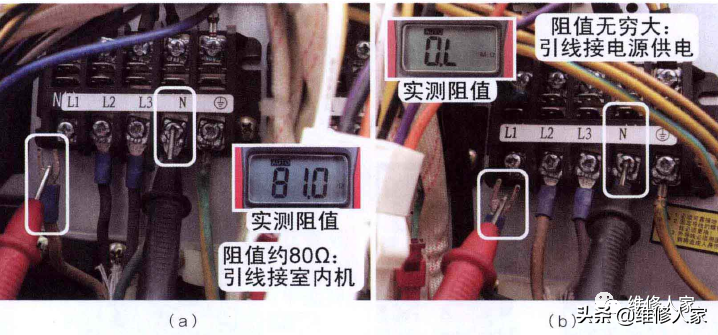 空调压缩机三相供电相序故障检修实例