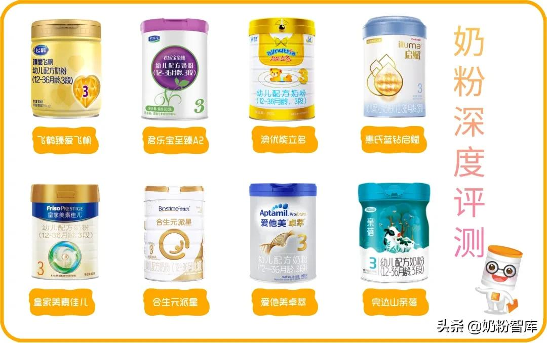 飞鹤、君乐宝、澳优、惠氏等8款奶粉深度评测,哪款值得选?