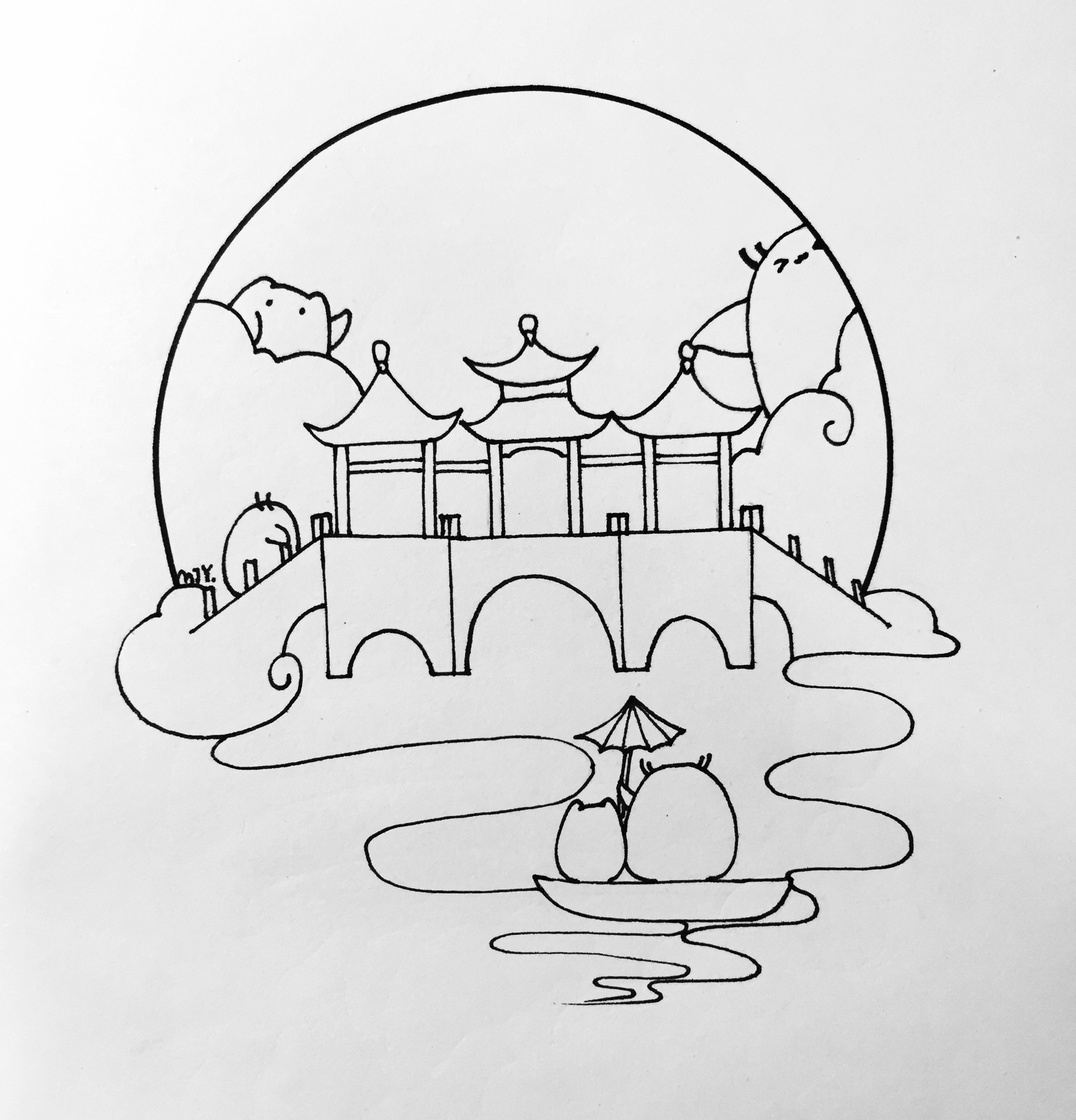 赵州桥的简笔画(赵州桥的简笔画图片)