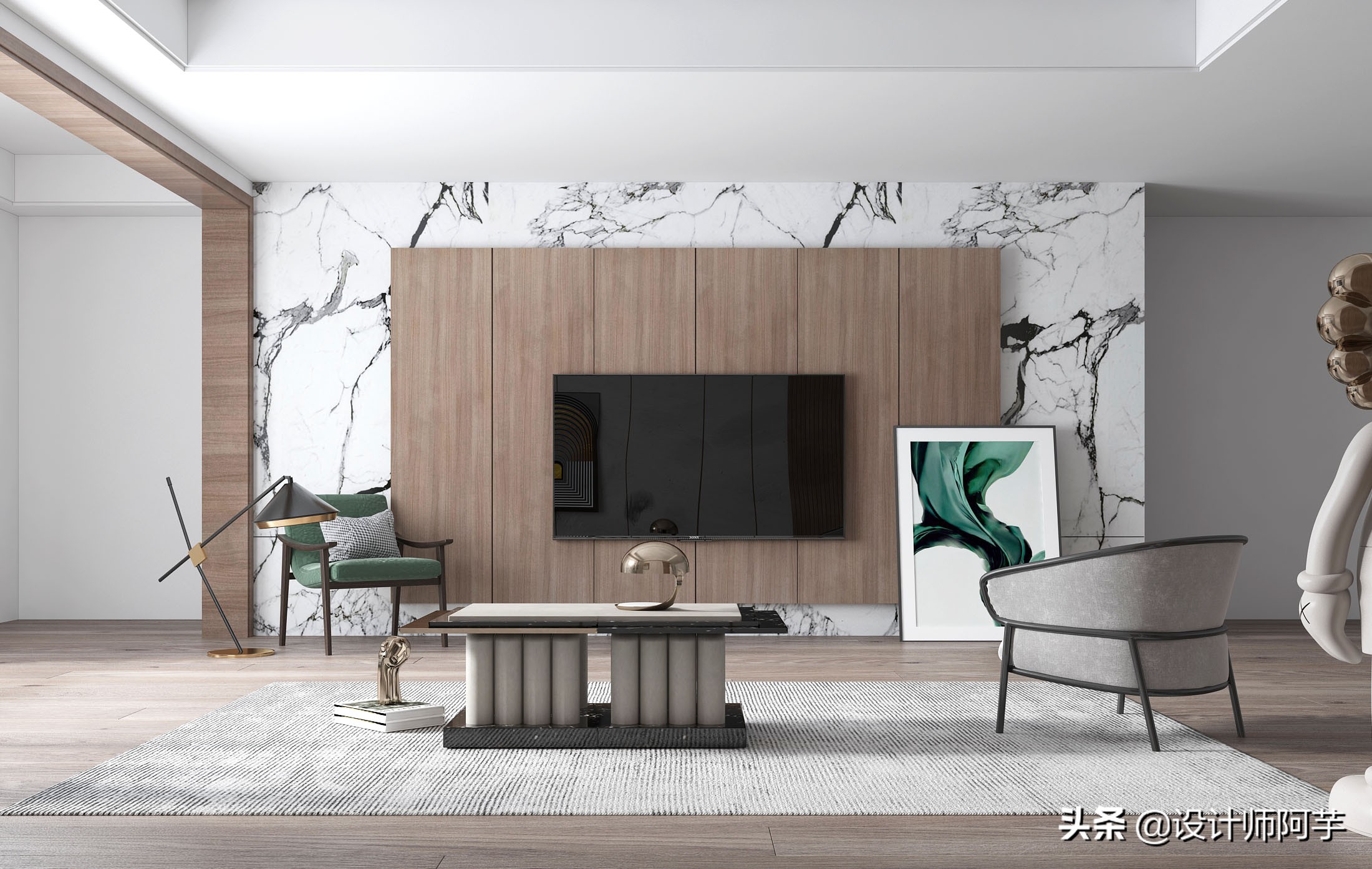 家里装修时,电视背景墙怎么做?50款优秀案例,总有一款适合你