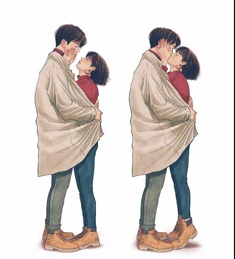 超甜插画!她和老公的恩爱日常羡煞一众网友,网友:我想谈恋爱