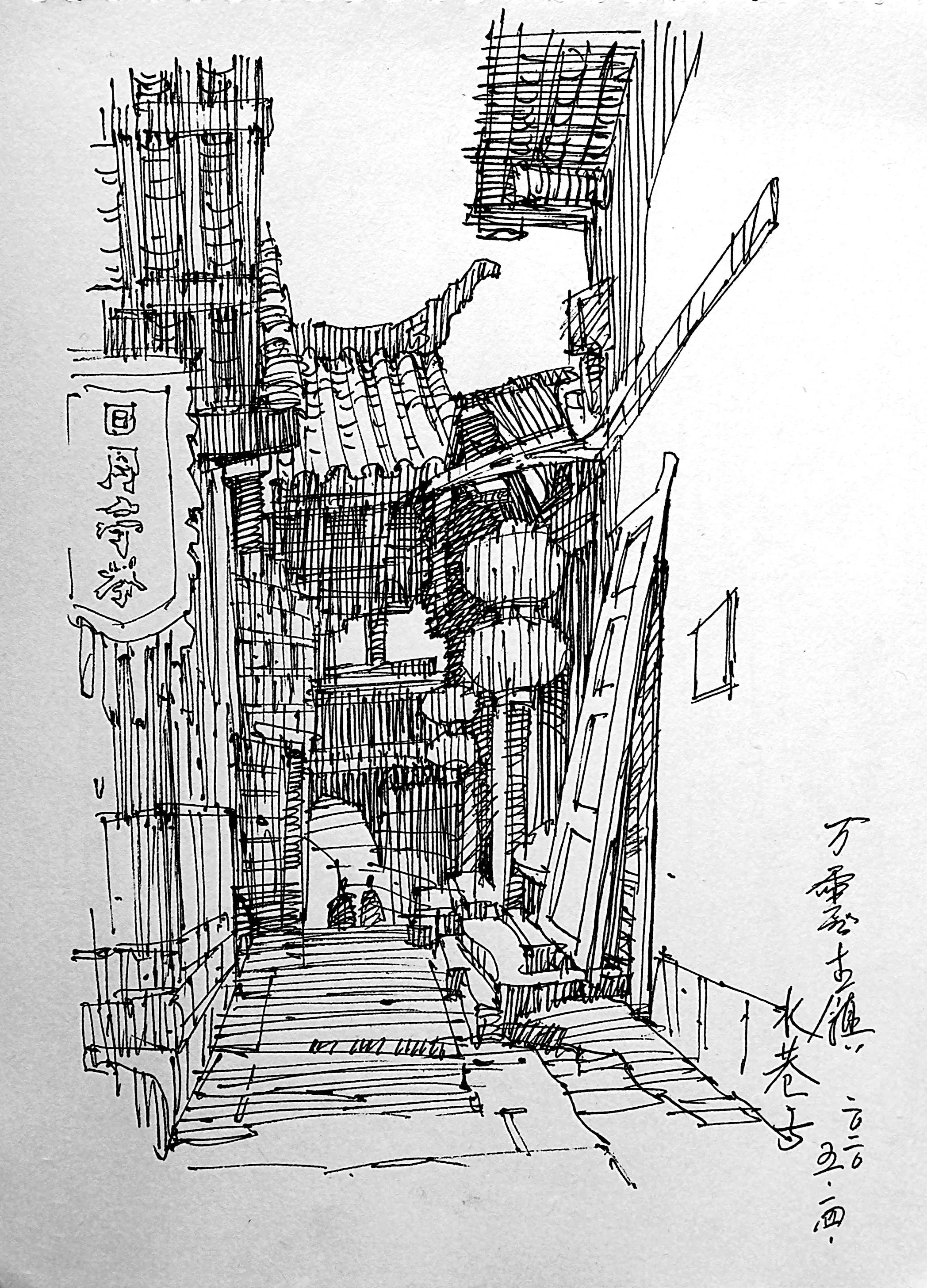 踢足球的人怎么画才好看又简单（足球与绘画丨符宗荣建筑钢笔画）