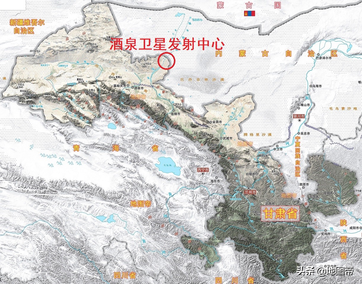 酒泉卫星发射基地地图图片
