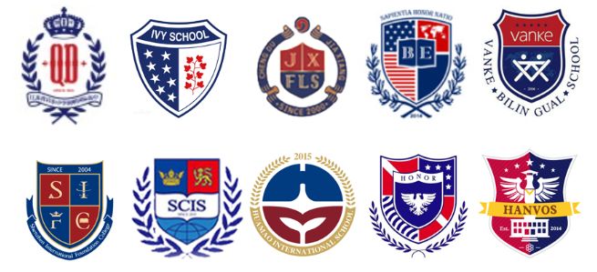 国际学校校徽盘点：最爱用“书”和“橄榄枝”，主流配色是这三种