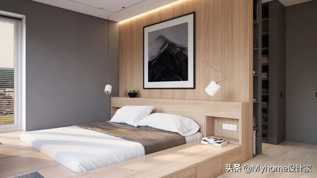 地台床比榻榻米实用？空间大两倍，收纳增10倍！屋主好得意