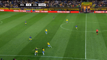 世界杯巴西对哥伦比亚内马尔（世预赛-内马尔助攻帕奎塔破门 巴西1-0哥伦比亚 12场不败提前出线）