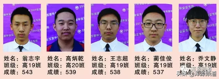 浑源七中晒出2019高考达二本达线分数