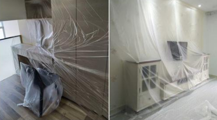 家具老是积灰？多功能遮蔽膜，随用随取，出远门也不怕家居落灰了