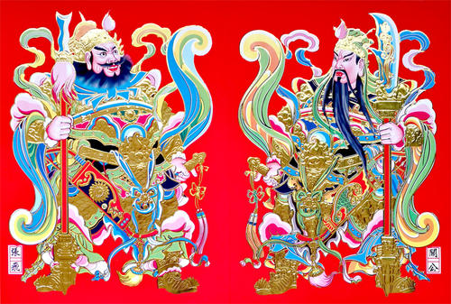 门神秦叔宝和尉迟恭谁在左边(钟馗和谁是一对门神)