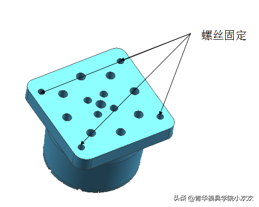 镶件的固定方法