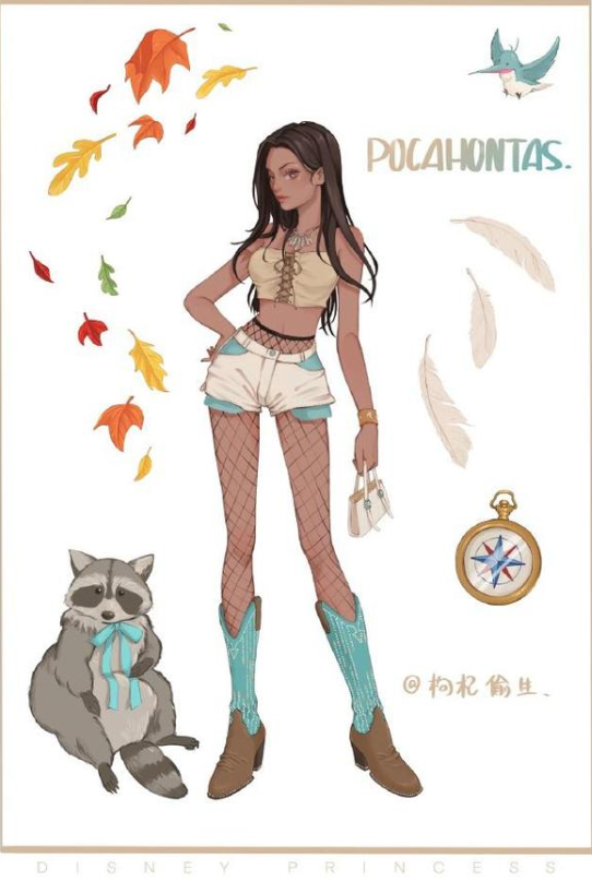 当迪士尼公主玩换装游戏，爱丽儿变身时尚达人，灰姑娘是乖巧淑女