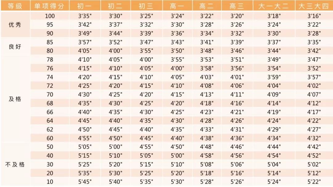 收藏！小学、初中、高中，各阶段体测评分标准及项目指标大集合